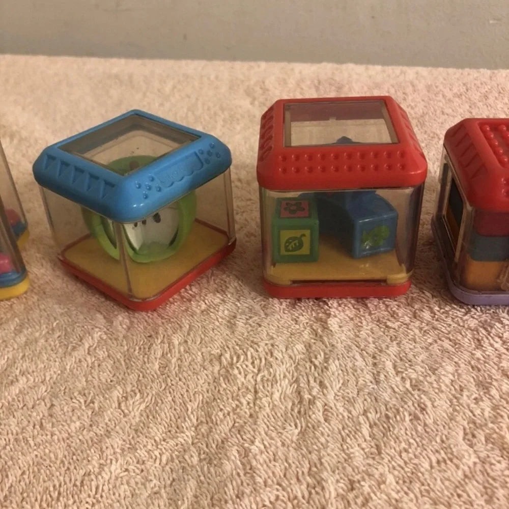 Fisher Price Peek A Boo Blocks Lot of 6